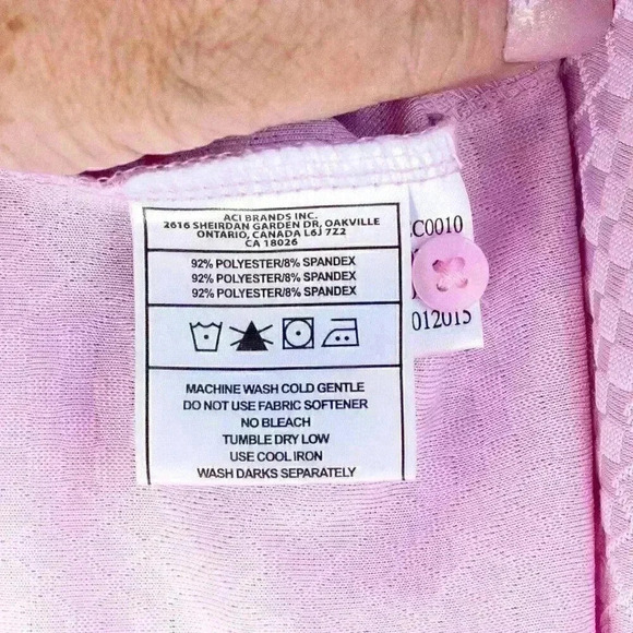 Lopez/Nancy Lopez Size S DeLux Dri pink geometric embossed short sleeve polo - Picture 12 of 16